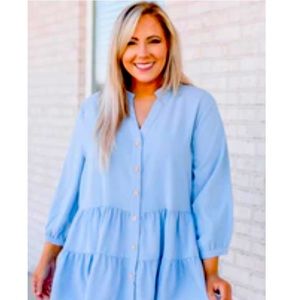 Chic Soul ruffle hem tunic